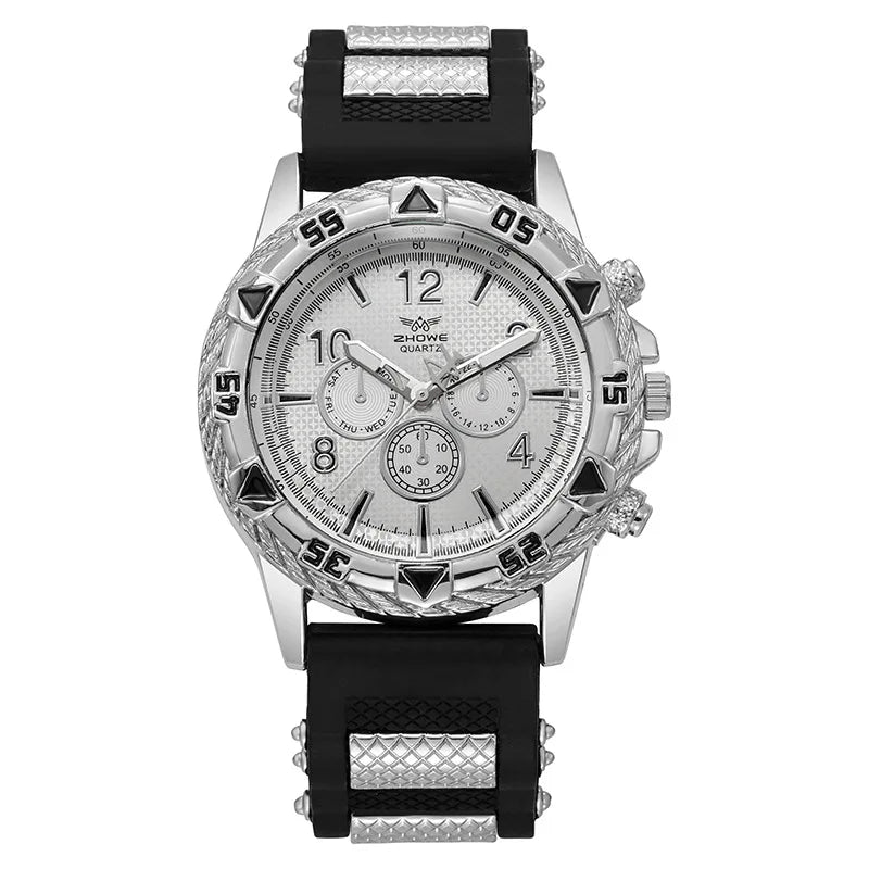 New Arrival Men Watch Fashion Casual Silicone Strap Wristwatch Male Outdoor Sports Military Quartz Clock Relogio Masculino