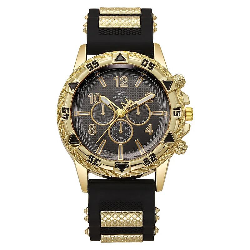 New Arrival Men Watch Fashion Casual Silicone Strap Wristwatch Male Outdoor Sports Military Quartz Clock Relogio Masculino